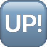 UP! Button as drawn by Apple in iOS 13.3