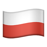 Flag: Poland as drawn by Apple in iOS 13.3