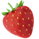 Strawberry as drawn by Apple in iOS 13.3