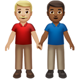 Men Holding Hands: Medium-Light Skin Tone, Medium-Dark Skin Tone, the previous design