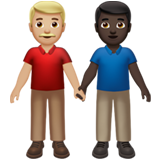 Men Holding Hands: Medium-Light Skin Tone, Dark Skin Tone, the previous design