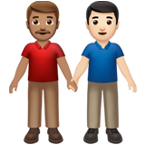 Men Holding Hands: Medium Skin Tone, Light Skin Tone, the previous design