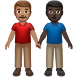 Men Holding Hands: Medium Skin Tone, Dark Skin Tone, the previous design