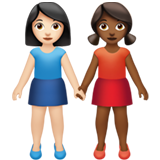 Women Holding Hands: Light Skin Tone, Medium-Dark Skin Tone, the previous design