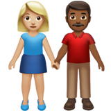 Woman and Man Holding Hands: Medium-Light Skin Tone, Medium-Dark Skin Tone, the previous design