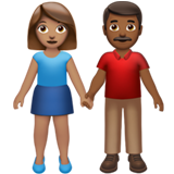 Woman and Man Holding Hands: Medium Skin Tone, Medium-Dark Skin Tone, the previous design