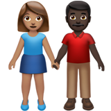 Woman and Man Holding Hands: Medium Skin Tone, Dark Skin Tone, the previous design