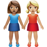 Women Holding Hands: Medium Skin Tone, Medium-Light Skin Tone, the previous design