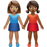 Women Holding Hands: Medium Skin Tone, Medium-Dark Skin Tone, the previous design