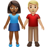 Woman and Man Holding Hands: Medium-Dark Skin Tone, Medium-Light Skin Tone, the previous design