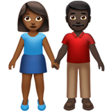 Woman and Man Holding Hands: Medium-Dark Skin Tone, Dark Skin Tone, the previous design