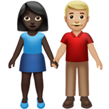 Woman and Man Holding Hands: Dark Skin Tone, Medium-Light Skin Tone, the previous design