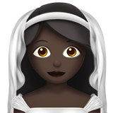 Person with Veil: Dark Skin Tone, the previous design