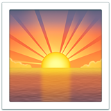 Sunrise as drawn by Apple in iOS 14.2