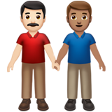 Men Holding Hands: Light Skin Tone, Medium Skin Tone, the previous design