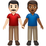 Men Holding Hands: Light Skin Tone, Medium-Dark Skin Tone, the previous design