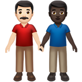 Men Holding Hands: Light Skin Tone, Dark Skin Tone, the previous design