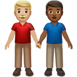 Men Holding Hands: Medium-Light Skin Tone, Medium-Dark Skin Tone, the previous design
