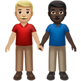 Men Holding Hands: Medium-Light Skin Tone, Dark Skin Tone, the previous design