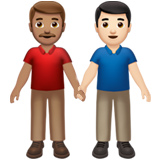Men Holding Hands: Medium Skin Tone, Light Skin Tone, the previous design