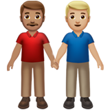 Men Holding Hands: Medium Skin Tone, Medium-Light Skin Tone, the previous design