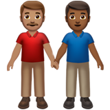 Men Holding Hands: Medium Skin Tone, Medium-Dark Skin Tone, the previous design