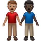 Men Holding Hands: Medium Skin Tone, Dark Skin Tone, the previous design