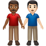 Men Holding Hands: Medium-Dark Skin Tone, Light Skin Tone, the previous design