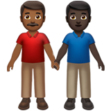 Men Holding Hands: Medium-Dark Skin Tone, Dark Skin Tone, the previous design
