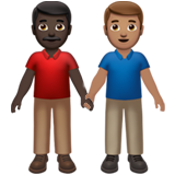 Men Holding Hands: Dark Skin Tone, Medium Skin Tone, the previous design