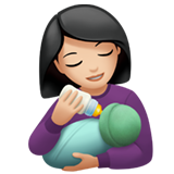 Woman Feeding Baby: Light Skin Tone, the design in this release