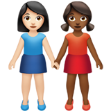 Women Holding Hands: Light Skin Tone, Medium-Dark Skin Tone, the previous design