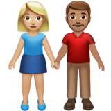 Woman and Man Holding Hands: Medium-Light Skin Tone, Medium Skin Tone, the previous design