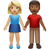 Woman and Man Holding Hands: Medium-Light Skin Tone, Medium-Dark Skin Tone, the previous design
