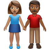 Woman and Man Holding Hands: Medium Skin Tone, Medium-Dark Skin Tone, the previous design