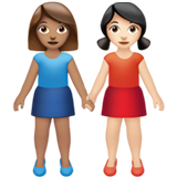Women Holding Hands: Medium Skin Tone, Light Skin Tone, the previous design