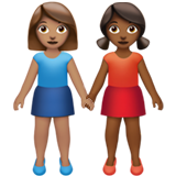 Women Holding Hands: Medium Skin Tone, Medium-Dark Skin Tone, the previous design