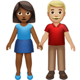 Woman and Man Holding Hands: Medium-Dark Skin Tone, Medium-Light Skin Tone, the previous design