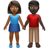Woman and Man Holding Hands: Medium-Dark Skin Tone, Dark Skin Tone, the previous design