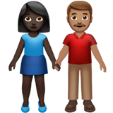 Woman and Man Holding Hands: Dark Skin Tone, Medium Skin Tone, the previous design