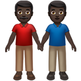 Men Holding Hands: Dark Skin Tone, the previous design