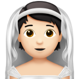 Person with Veil: Light Skin Tone, the design in this release