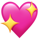 Sparkling Heart as drawn by Apple in iOS 14.2