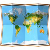 Mappa Mondiale as drawn by Apple in iOS 14.2