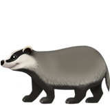 Badger as drawn by Apple in iOS 14.2
