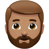 Person: Medium Skin Tone, Beard, the previous design