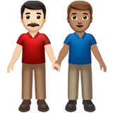 Men Holding Hands: Light Skin Tone, Medium Skin Tone, the design in this release