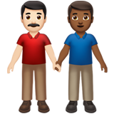 Men Holding Hands: Light Skin Tone, Medium-Dark Skin Tone, the design in this release