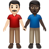 Men Holding Hands: Light Skin Tone, Dark Skin Tone, the design in this release