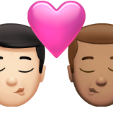 Kiss: Man, Man, Light Skin Tone, Medium Skin Tone, the design in this release